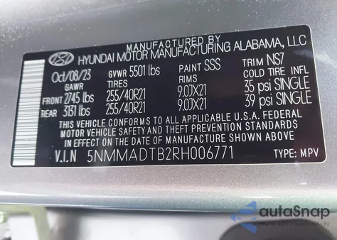 2024 Genesis Gv70 2.5T Awd from USA, damaged, VIN 5NMMADTB2RH006771